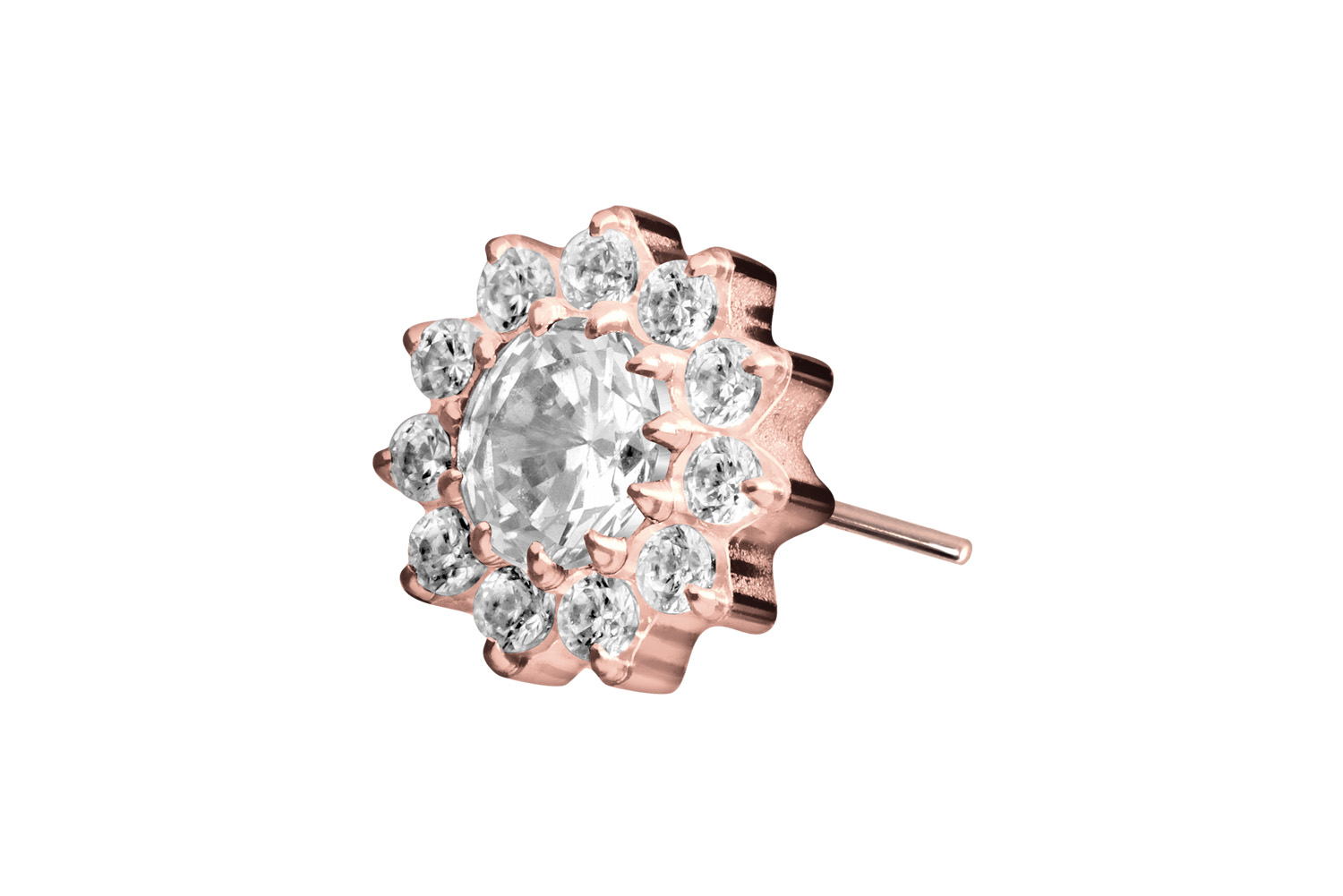 Titan Aufsatz mit Push Pin KRISTALLBLUME